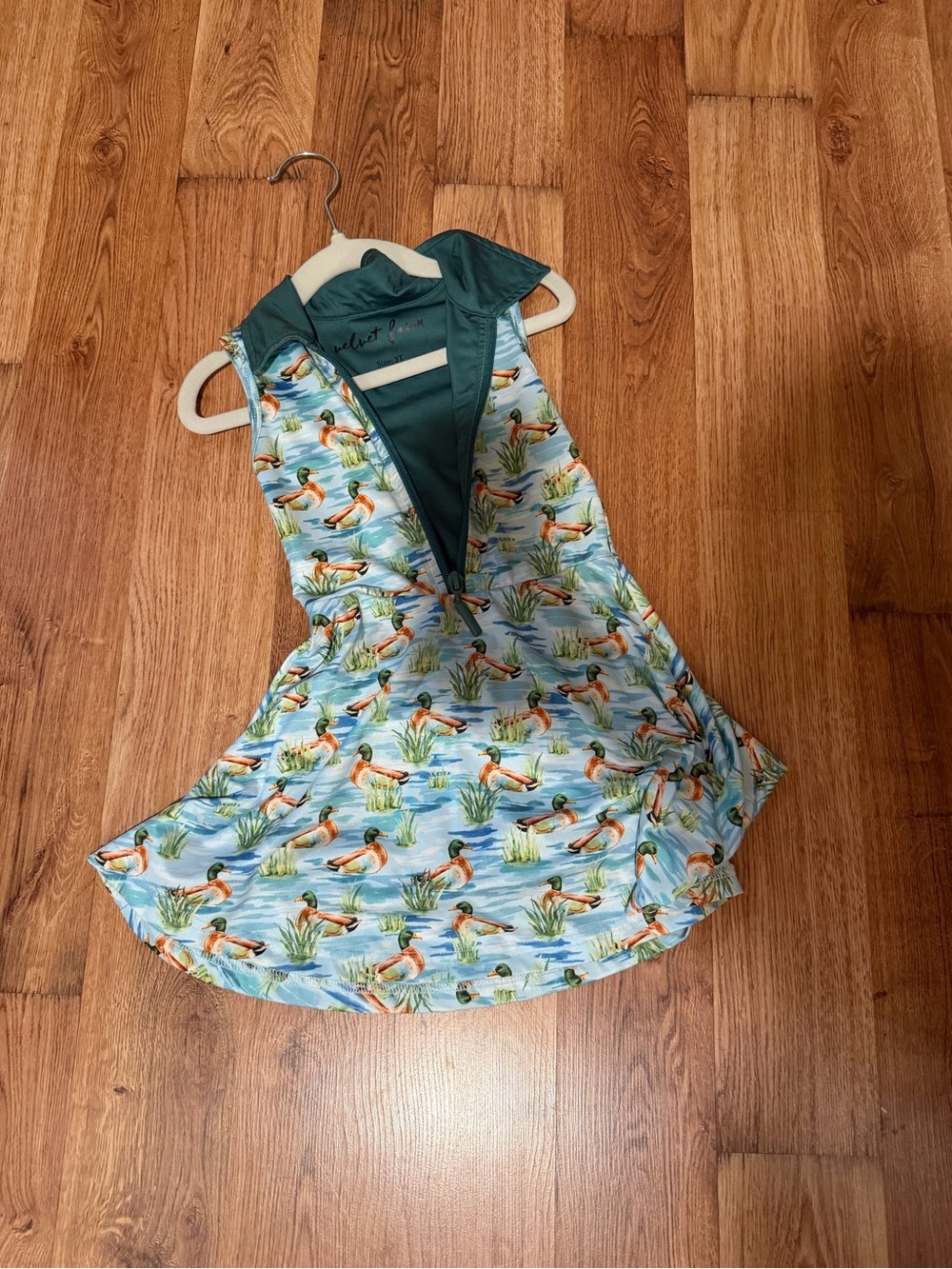 Velvet Fawn mallard duck active dress 3T